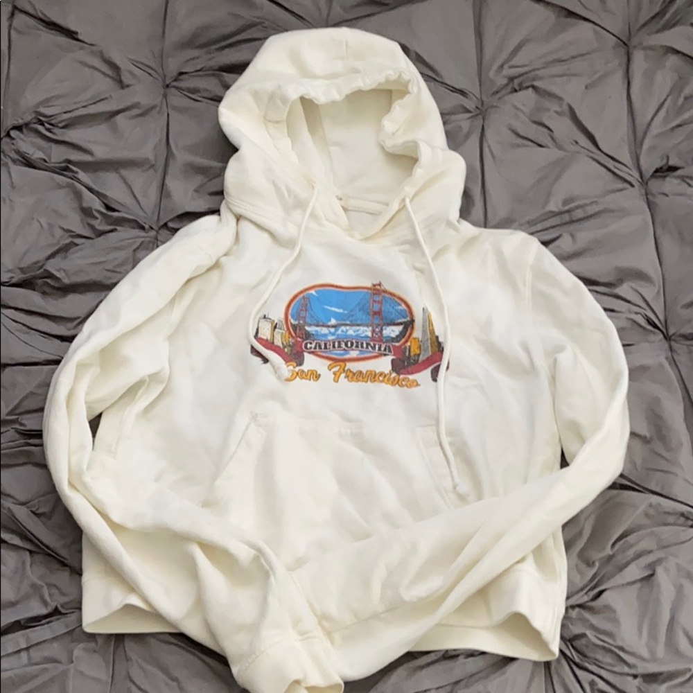 cute brandy melville cropped hoodie